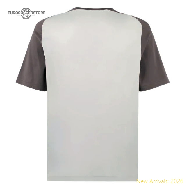 2023-2024 AC Milan Casuals Tee (Light Grey) (Pulisic 11)-The Soccer Shirt Hub
