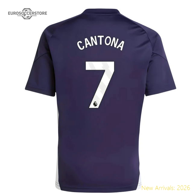 2025-2026 Man Utd Training Jersey (Aurora Plum) - Kids (Cantona 7)-The Soccer Shirt Hub