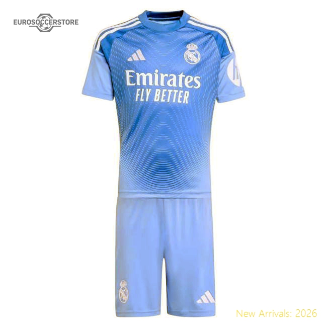 2025-2026 Real Madrid Home Youth Goalkeeper Kit (Lunin 13)-The Soccer Shirt Hub