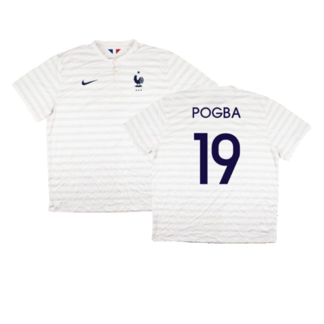 France 2014-15 Away Shirt ((Very Good) XXL) (Pogba 19)-The Soccer Shirt Hub