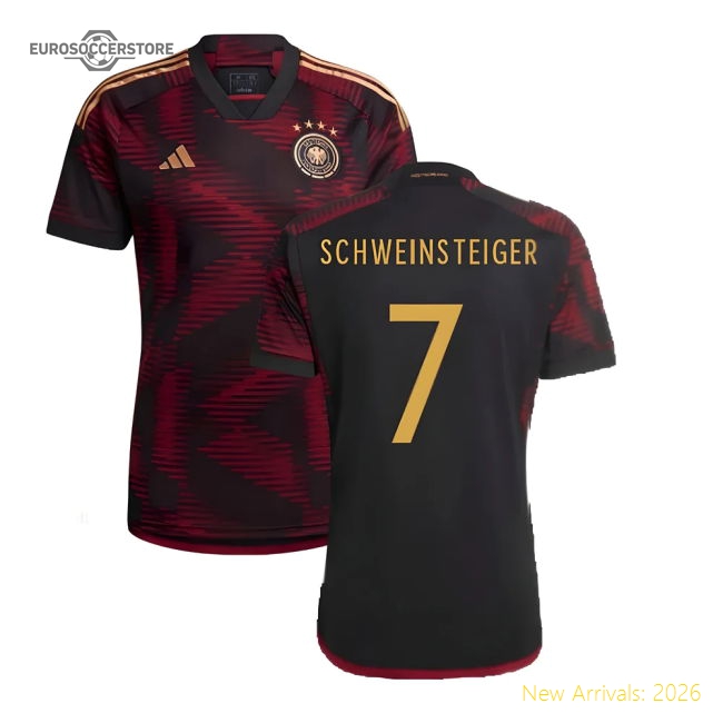2022-2023 Germany Away Shirt (SCHWEINSTEIGER 7)-The Soccer Shirt Hub