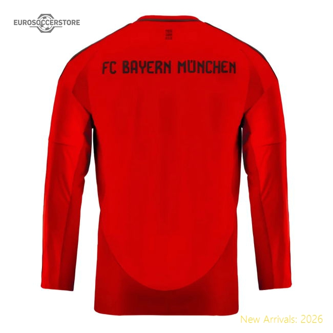 2024-2025 Bayern Munich Long Sleeve Home Shirt (Kids)-The Soccer Shirt Hub