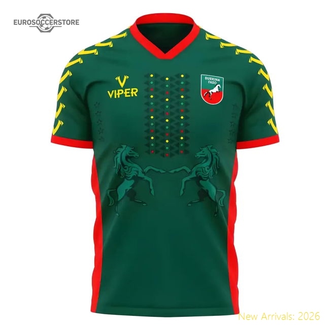 Burkina Faso 2025-2026 Home Concept Football Kit (Viper)-The Soccer Shirt Hub