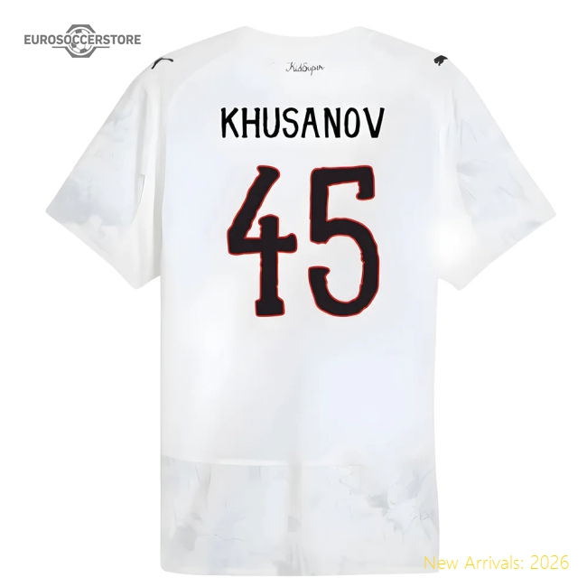 2025-2026 KIDSUPER x Manchester City CWC Authentic Shirt (White) (Khusanov 45)-The Soccer Shirt Hub