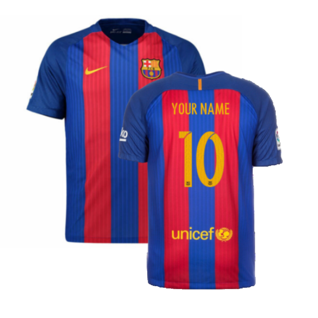 2016-2017 Barcelona Home Shirt (Your Name)-The Soccer Shirt Hub