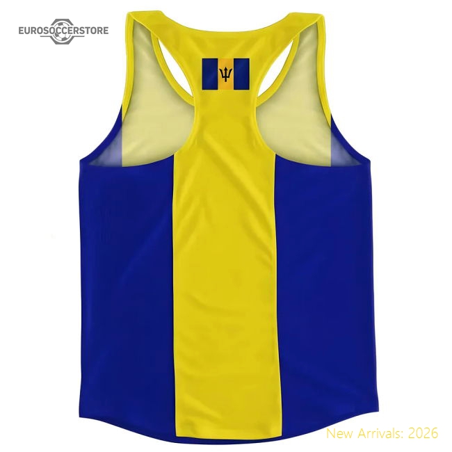 Barbados Flag Running Vest-The Soccer Shirt Hub