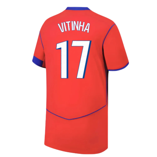 2025-2026 PSG Third Shirt (Kids) (Vitinha 17)-The Soccer Shirt Hub