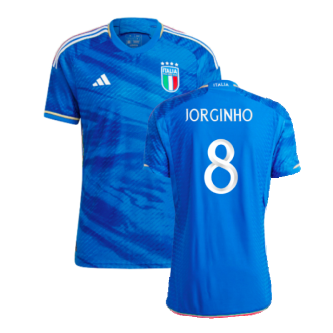 2023-2024 Italy Authentic Home Shirt (JORGINHO 8)-The Soccer Shirt Hub