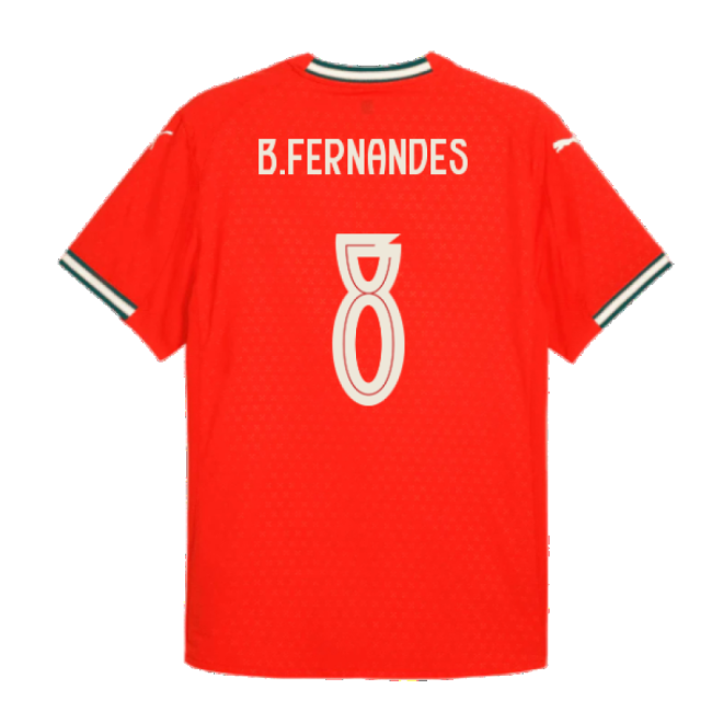 2025-2026 Portugal Home Shirt (B.Fernandes 8)-The Soccer Shirt Hub