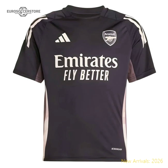 2024-2025 Arsenal Training Jersey (Aurora Black) - Kids (Saka 7)-The Soccer Shirt Hub