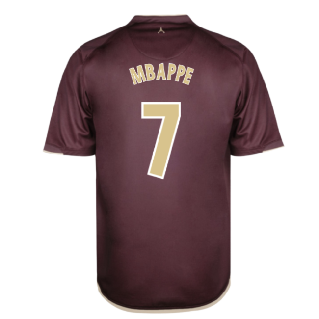 2006-2007 PSG Away Retro Shirt (MBAPPE 7)-The Soccer Shirt Hub