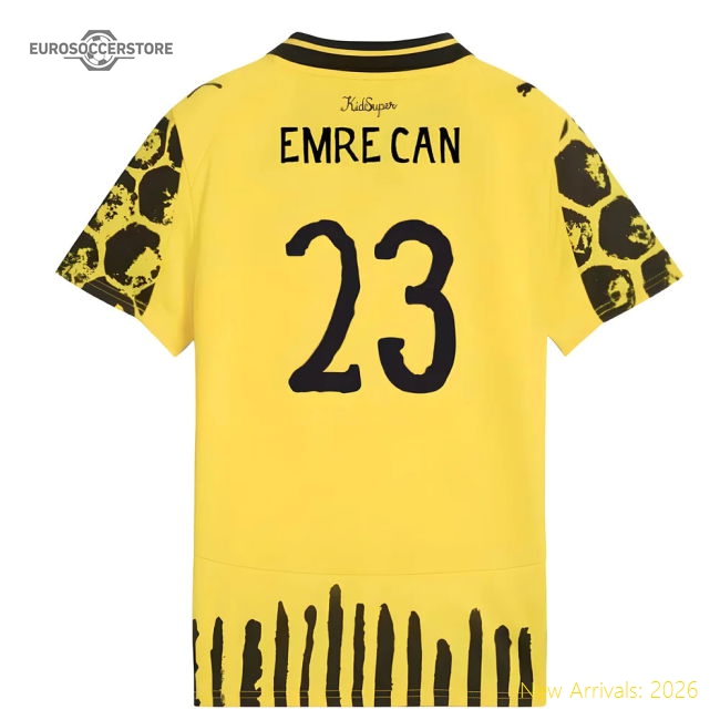 2025-2026 KIDSUPER x Borussia Dortmund CWC Shirt - Kids (Emre Can 23)-The Soccer Shirt Hub