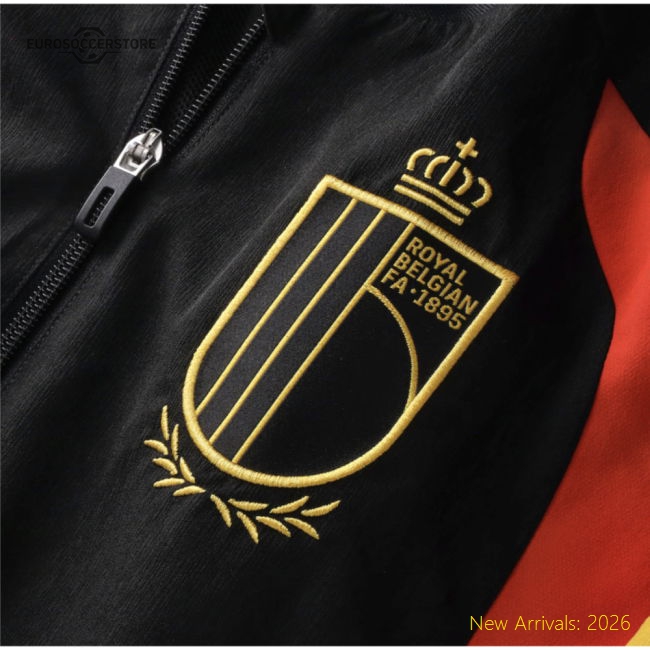 2026-2027 Belgium Presentation Jacket (Black)-The Soccer Shirt Hub