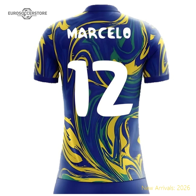 2025-2026 Brazil Away Concept Shirt (Marcelo 12) - Kids-The Soccer Shirt Hub