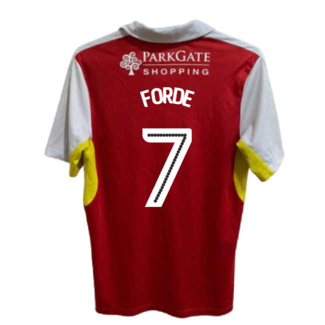 Rotherham 2016-17 Home Shirt ((Good) XL) (Forde 7)-The Soccer Shirt Hub