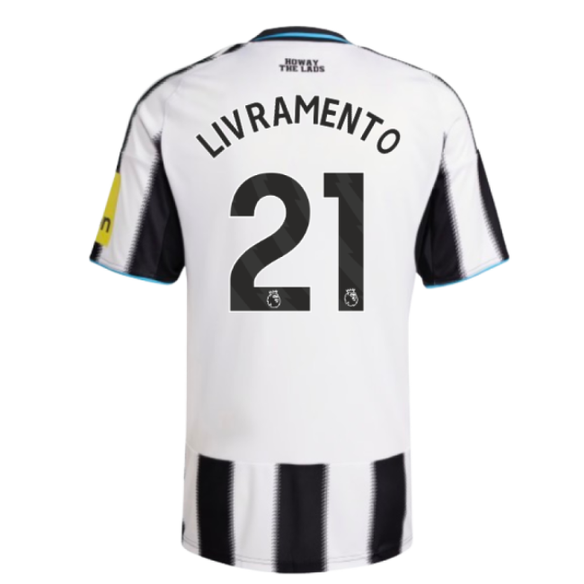 2025-2026 Newcastle Home Shirt (Livramento 21)-The Soccer Shirt Hub