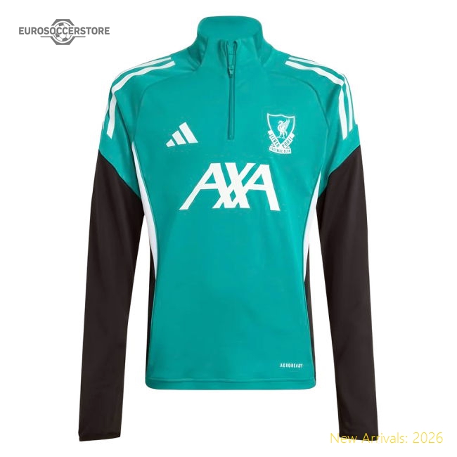 2025-2026 Liverpool EU Training Top (Sea Green) - Kids-The Soccer Shirt Hub