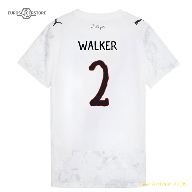 2025-2026 KIDSUPER x Manchester City CWC Shirt (White) - Womens (Walker 2)-The Soccer Shirt Hub