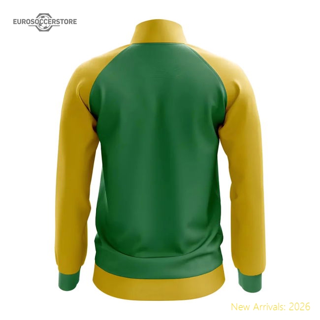 Gabon Concept Football Track Jacket (Green)-The Soccer Shirt Hub