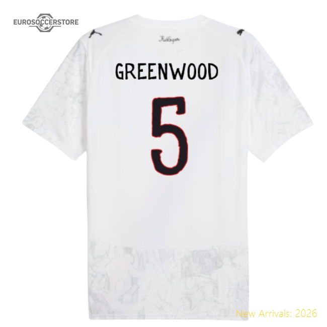 2025-2026 KIDSUPER x Manchester City CWC Shirt (White) (Greenwood 5)-The Soccer Shirt Hub