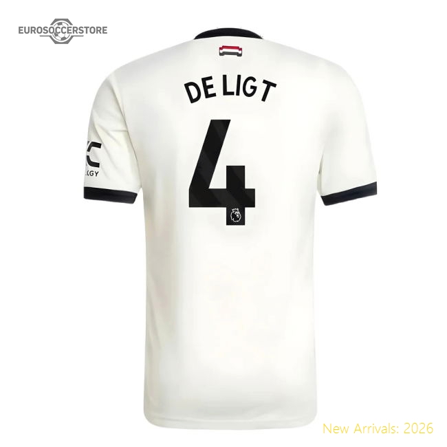 2024-2025 Man Utd Authentic Third Shirt (De Ligt 4)-The Soccer Shirt Hub