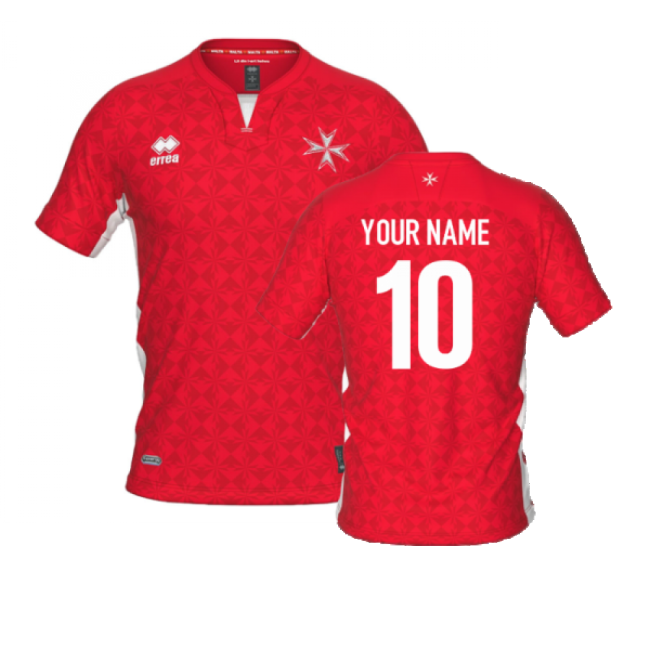 2022-2023 Malta Home Shirt (Your Name)-The Soccer Shirt Hub