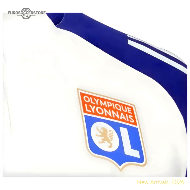 2024-2025 Olympique Lyon Training Top (White Tint)-The Soccer Shirt Hub