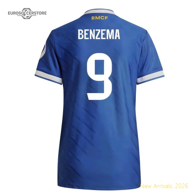 2025-2026 Real Madrid Authentic Third Shirt (Womens) (Benzema 9)-The Soccer Shirt Hub