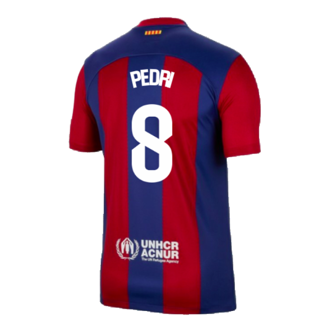 2023-2024 Barcelona Home Shirt (Pedri 8)-The Soccer Shirt Hub