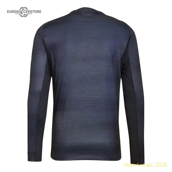2025-2026 Real Madrid Long Sleeve Away Shirt-The Soccer Shirt Hub