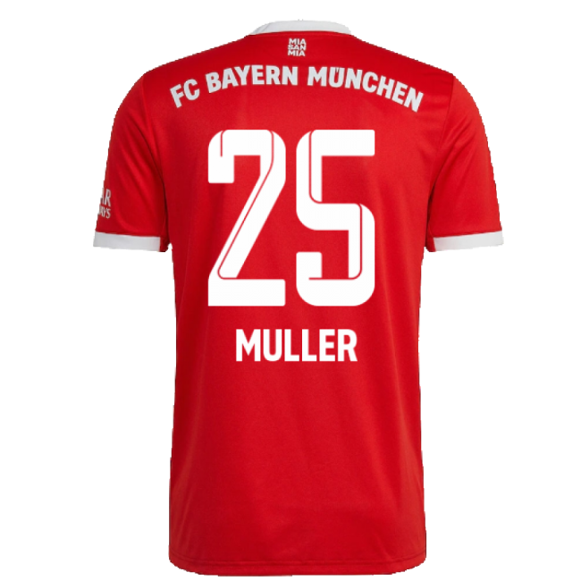 2022-2023 Bayern Munich Home Shirt (MULLER 25)-The Soccer Shirt Hub