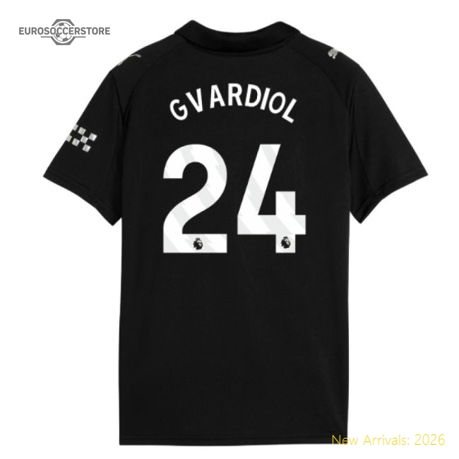 2025-2026 Man City Away Mini Kit (Gvardiol 24)-The Soccer Shirt Hub
