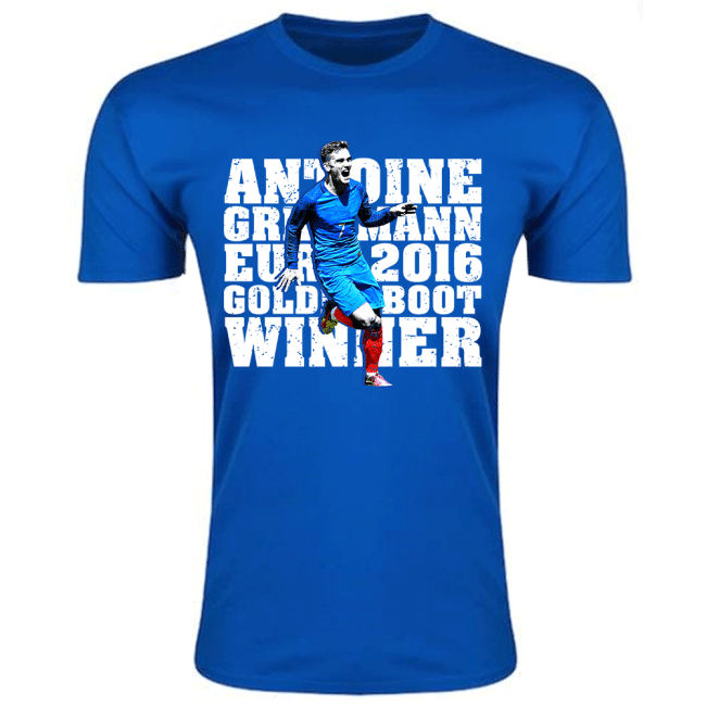 Antoine Griezmann Goldenboot France T-shirt (Blue) - Kids-The Soccer Shirt Hub