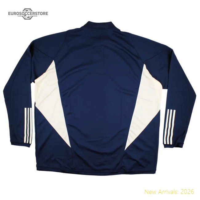 2023-2024 Italy Tiro Taining Top (Dark Blue)-The Soccer Shirt Hub