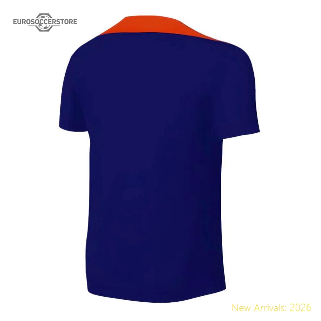 2024-2025 Netherlands Strike Training Shirt (Blue) - Kids-The Soccer Shirt Hub