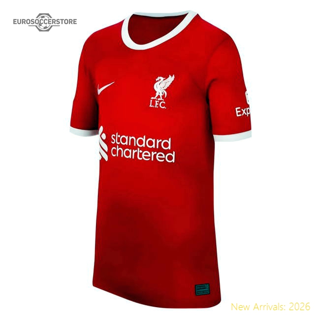 2023-2024 Liverpool Home Shirt (Kids)-The Soccer Shirt Hub