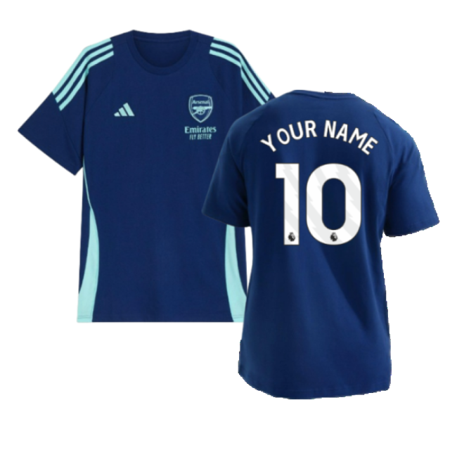 2024-2025 Arsenal Training Tee (Night Sky) (Your Name)-The Soccer Shirt Hub