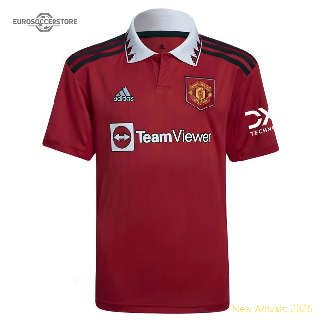 2022-2023 Man Utd Home Shirt (Kids)-The Soccer Shirt Hub