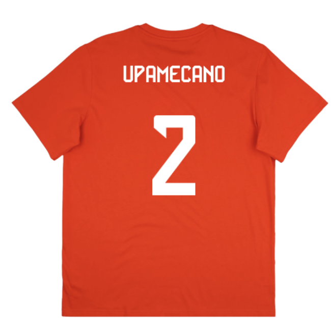 2025-2026 Bayern Munich Seasonal Graphic Tee (Red) (Upamecano 2)-The Soccer Shirt Hub