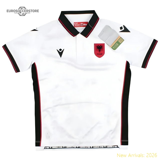 2023-2024 Albania Away Authentic Shirt (Kids)-The Soccer Shirt Hub
