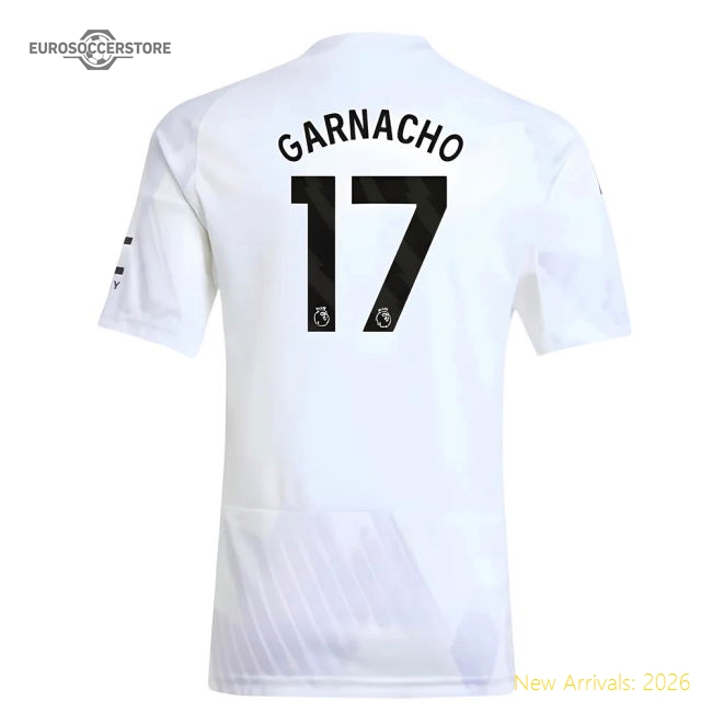 2025-2026 Man Utd Away Shirt (Kids) (Garnacho 17)-The Soccer Shirt Hub