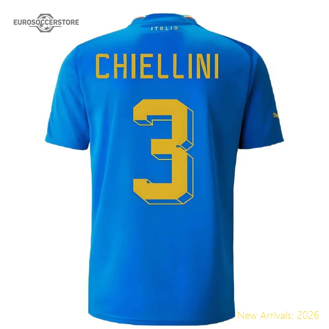 2022-2023 Italy Home Shirt (CHIELLINI 3)-The Soccer Shirt Hub