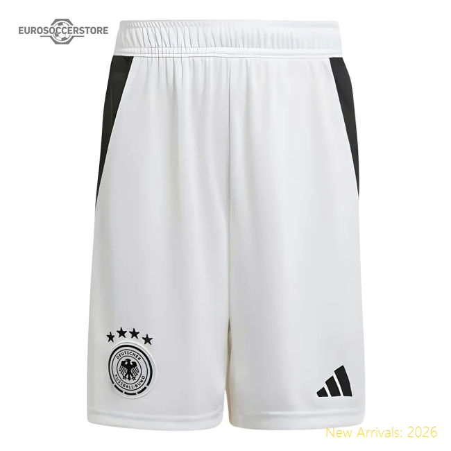 2024-2025 Germany Home Shorts (White) - Kids-The Soccer Shirt Hub