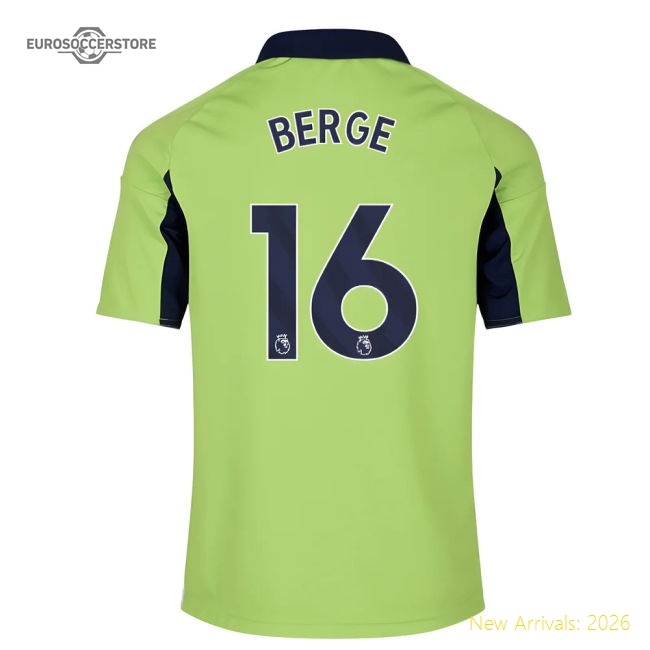 2025-2026 Fulham Away Shirt - Kids (Berge 16)-The Soccer Shirt Hub