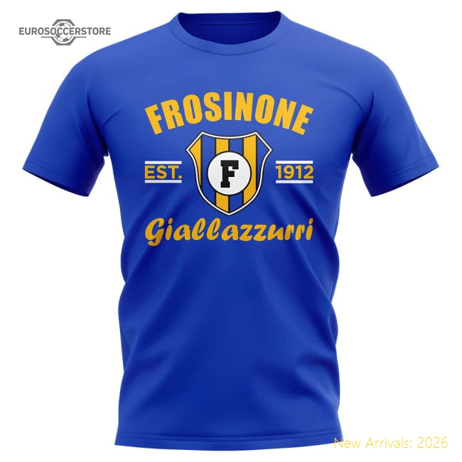 Frosinone Established Football T-Shirt (Blue)-The Soccer Shirt Hub
