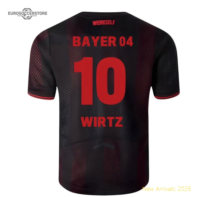 2025-2026 Bayer Leverkusen Home Shirt (Kids) (Wirtz 10)-The Soccer Shirt Hub