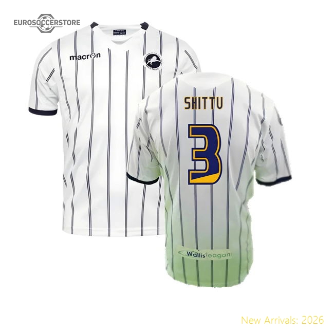 Millwall 2013-14 Away Shirt ((Good) XXL) (Shittu 3)-The Soccer Shirt Hub