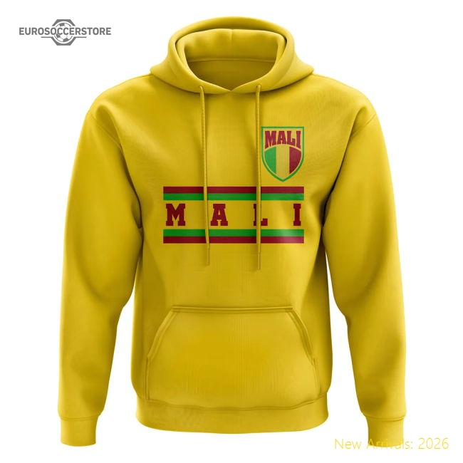 Mali Core Football Country Hoody (Yellow)-The Soccer Shirt Hub