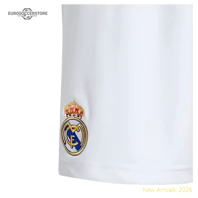 2024-2025 Real Madrid Home Shorts (White)-The Soccer Shirt Hub
