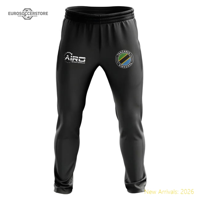 Tanzania Concept Football Training Pants (Black)-The Soccer Shirt Hub